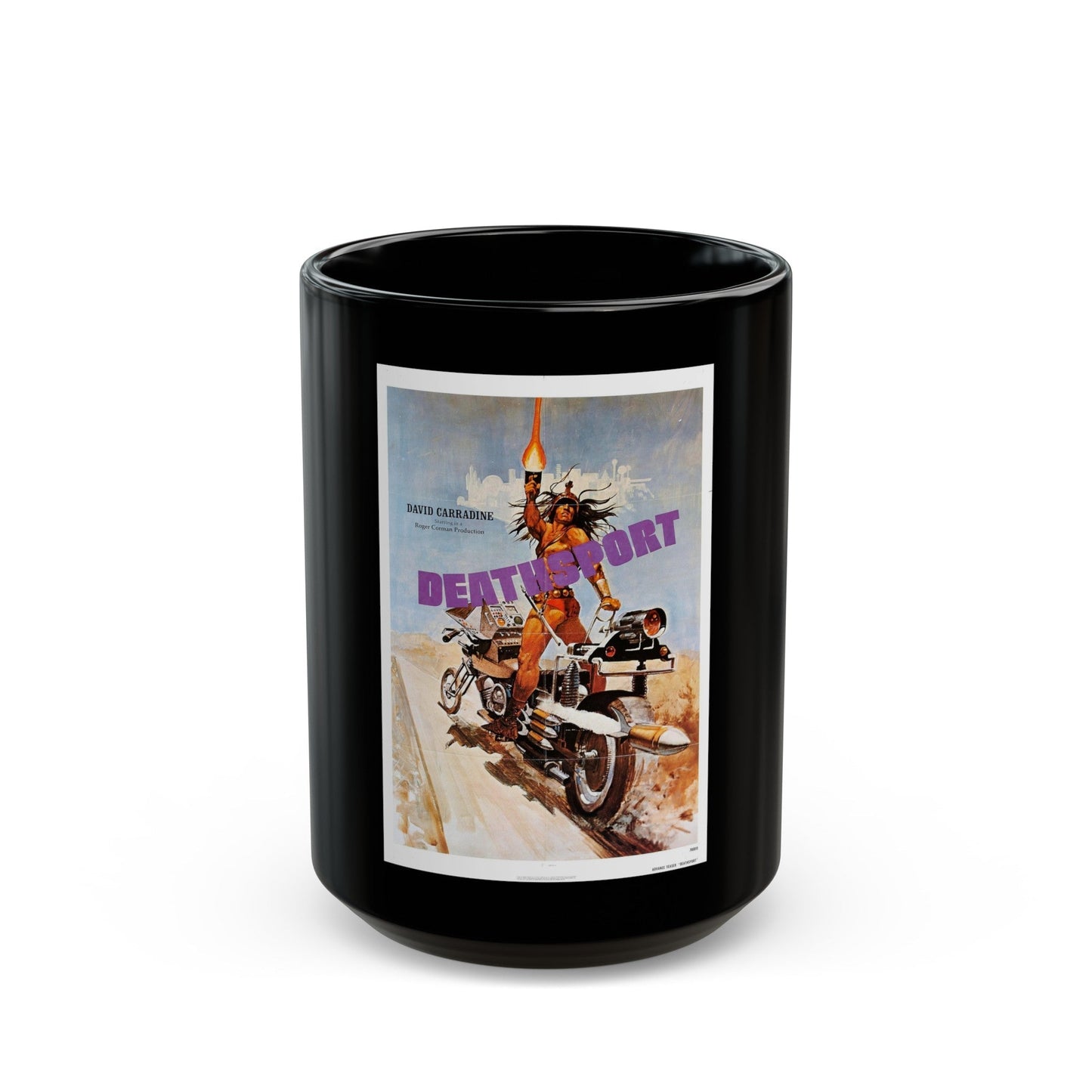 DEATHSPORT (2) 1978 Movie Poster - Black Coffee Mug-15oz-The Sticker Space