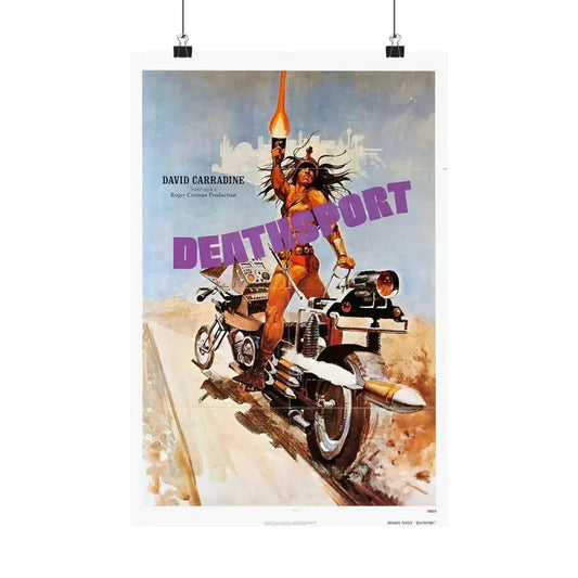 DEATHSPORT (2) 1978 - Paper Movie Poster 12″ x 18″ Matte - The Sticker Space