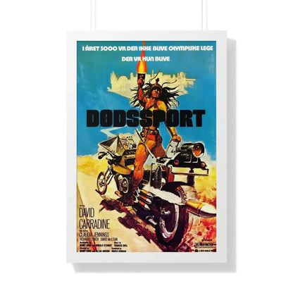 DEATHSPORT (DANISH) 1978 - Framed Movie Poster - The Sticker Space