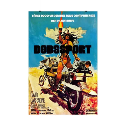 DEATHSPORT (DANISH) 1978 - Paper Movie Poster 36" x 54" Matte - The Sticker Space