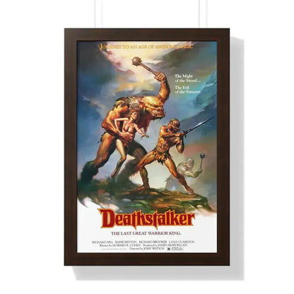 DEATHSTALKER 1983 - Framed Movie Poster 16″ x 24″ Walnut - The Sticker Space
