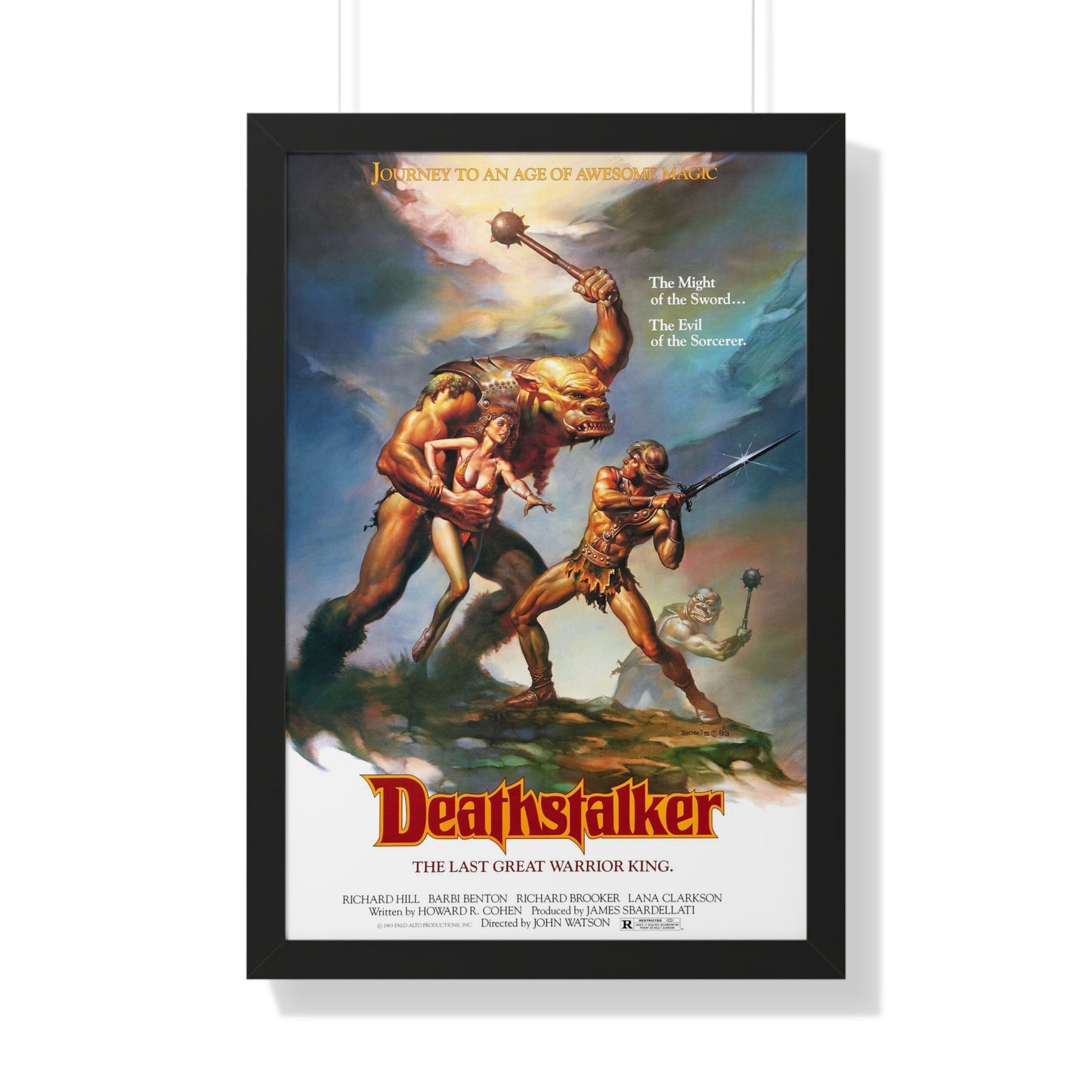 DEATHSTALKER 1983 - Framed Movie Poster-20" x 30"-The Sticker Space