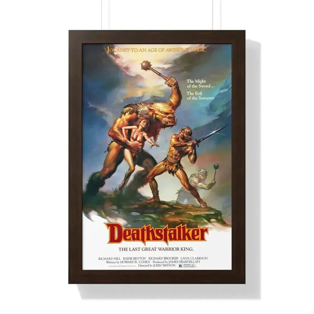 DEATHSTALKER 1983 - Framed Movie Poster - The Sticker Space