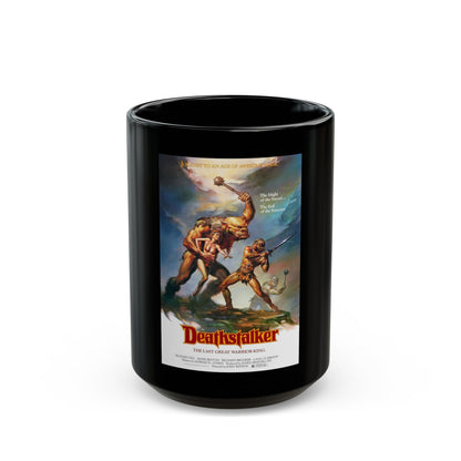 DEATHSTALKER 1983 Movie Poster - Black Coffee Mug-15oz-The Sticker Space