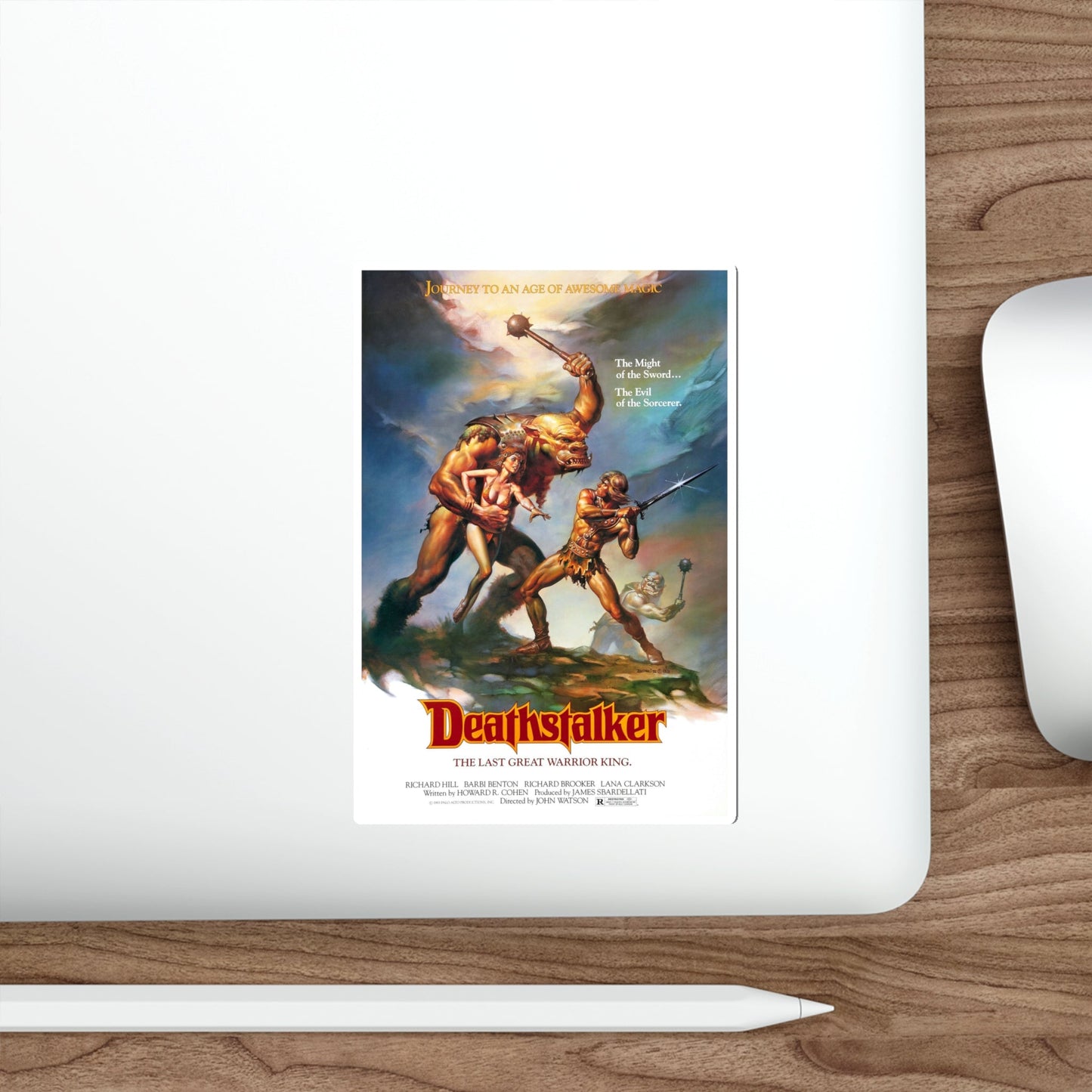 DEATHSTALKER 1983 Movie Poster STICKER Vinyl Die-Cut Decal-The Sticker Space