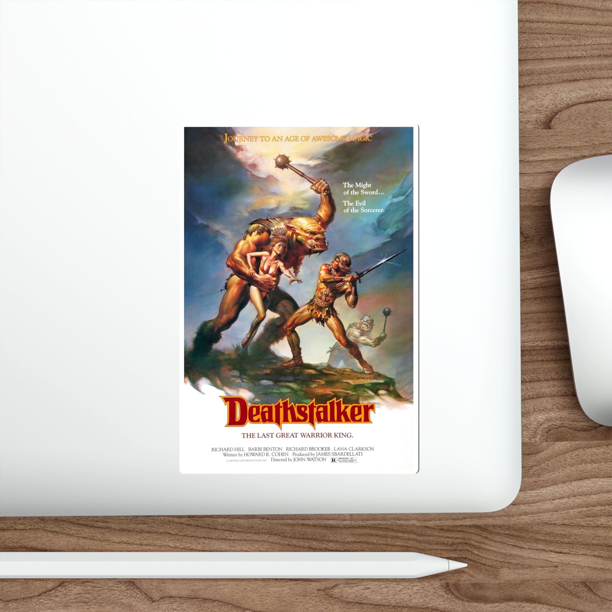 DEATHSTALKER 1983 Movie Poster STICKER Vinyl Die-Cut Decal-The Sticker Space