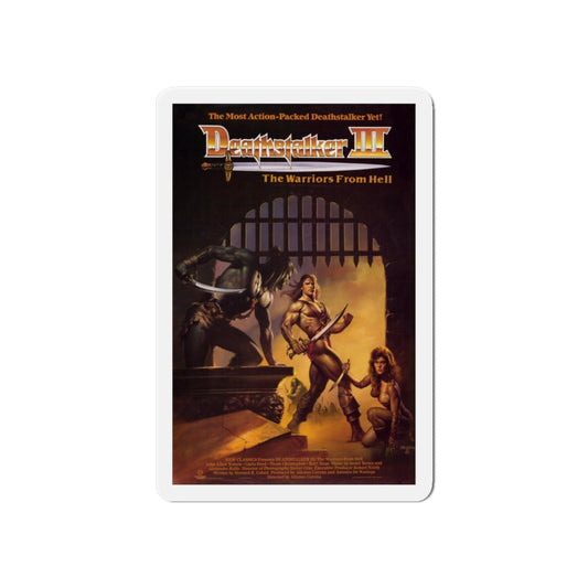 DEATHSTALKER III 1988 Movie Poster - Die-Cut Magnet-6 × 6"-The Sticker Space