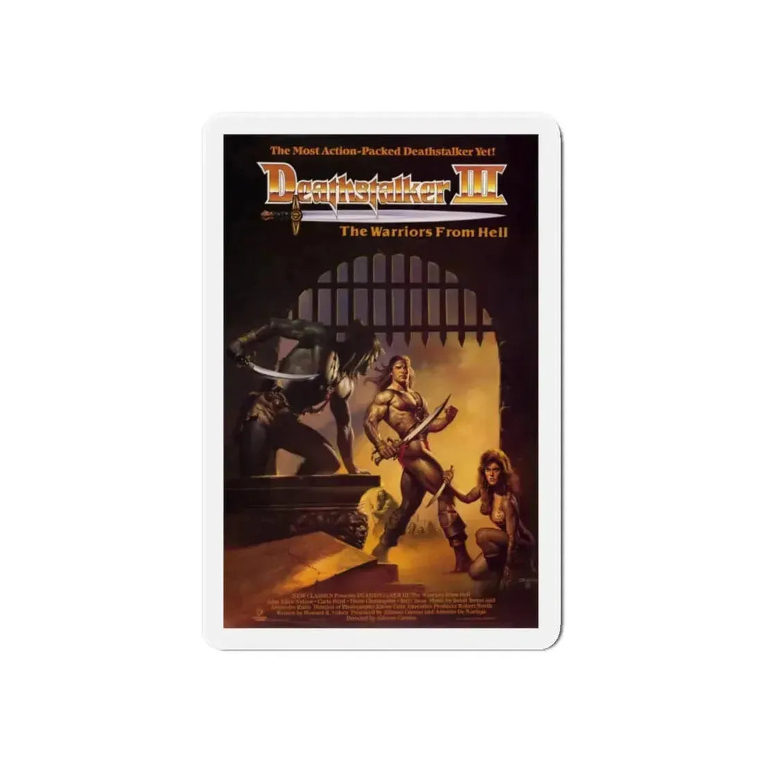 DEATHSTALKER III 1988 Movie Poster - Refrigerator Magnet 6 Inch - The Sticker Space