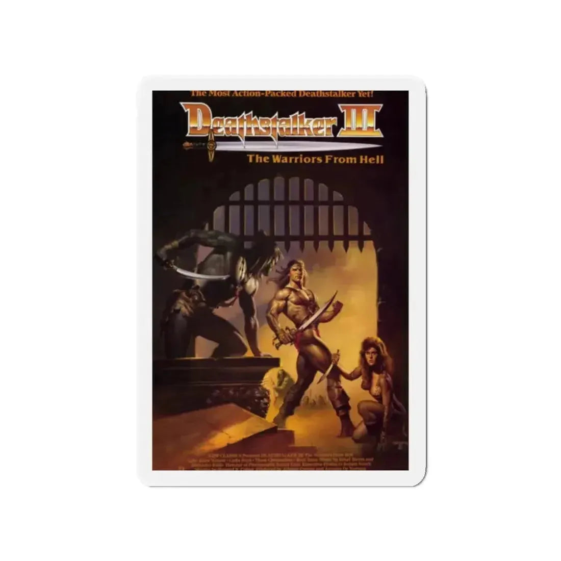 DEATHSTALKER III 1988 Movie Poster - Refrigerator Magnet - The Sticker Space