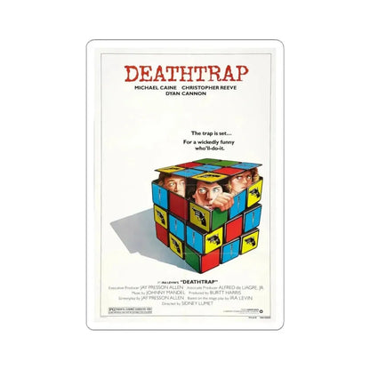 Deathtrap 1982 Movie Poster - STICKER Vinyl Kiss-Cut Decal 3 Inch White - The Sticker Space