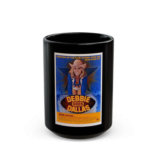 DEBBIE DOES DALLAS 1978 Movie Poster - Black Coffee Mug-15oz-The Sticker Space