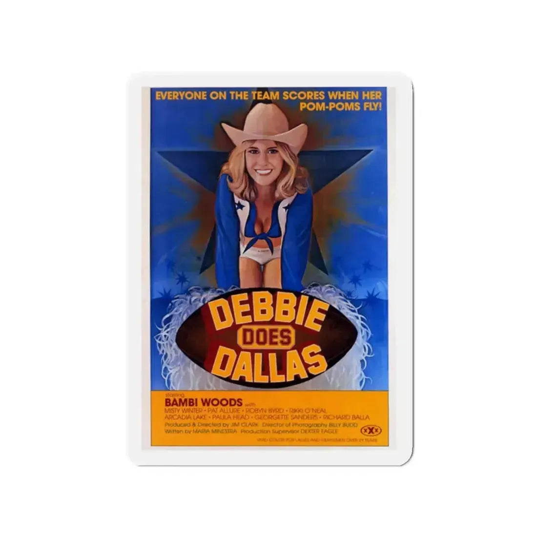 DEBBIE DOES DALLAS 1978 Movie Poster - Refrigerator Magnet 2 Inch - The Sticker Space