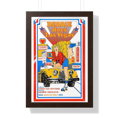 DEBBIE DOES LAS VEGAS 1981 - Framed Movie Poster-16″ x 24″-The Sticker Space