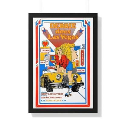 DEBBIE DOES LAS VEGAS 1981 - Framed Movie Poster - The Sticker Space
