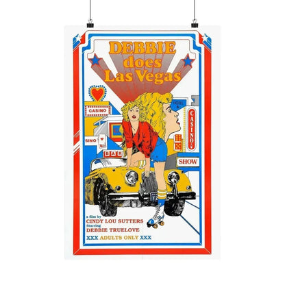 DEBBIE DOES LAS VEGAS 1981 - Paper Movie Poster - The Sticker Space