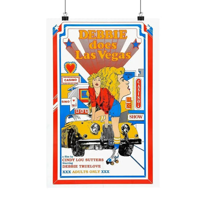 DEBBIE DOES LAS VEGAS 1981 - Paper Movie Poster - The Sticker Space