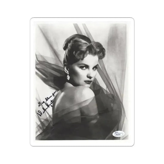 Debra Paget #04 - 8x10 B&W Glamour Portrait Upper Body Bare Shoulders Photo signed 1 (Vintage Female Icon) STICKER Vinyl Kiss-Cut Decal 2 Inch White - The Sticker Space