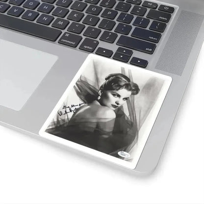 Debra Paget #04 - 8x10 B&W Glamour Portrait Upper Body Bare Shoulders Photo signed 1 (Vintage Female Icon) STICKER Vinyl Kiss-Cut Decal - The Sticker Space