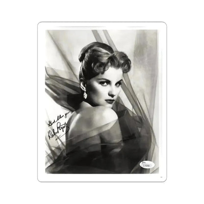 Debra Paget #04 - 8x10 B&W Glamour Portrait Upper Body Bare Shoulders Photo signed 2 (Vintage Female Icon) STICKER Vinyl Kiss-Cut Decal 6 Inch White - The Sticker Space