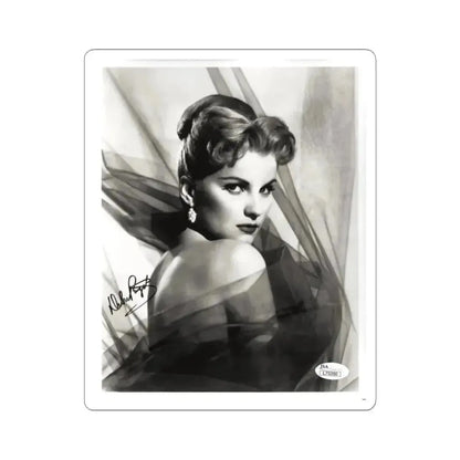 Debra Paget #04 - 8x10 B&W Glamour Portrait Upper Body Bare Shoulders Photo signed 3 (Vintage Female Icon) STICKER Vinyl Kiss-Cut Decal 3 Inch White - The Sticker Space