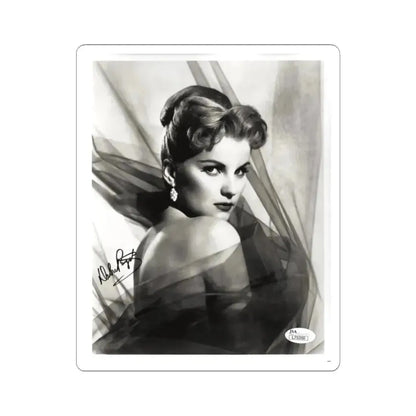 Debra Paget #04 - 8x10 B&W Glamour Portrait Upper Body Bare Shoulders Photo signed 3 (Vintage Female Icon) STICKER Vinyl Kiss-Cut Decal 6 Inch White - The Sticker Space
