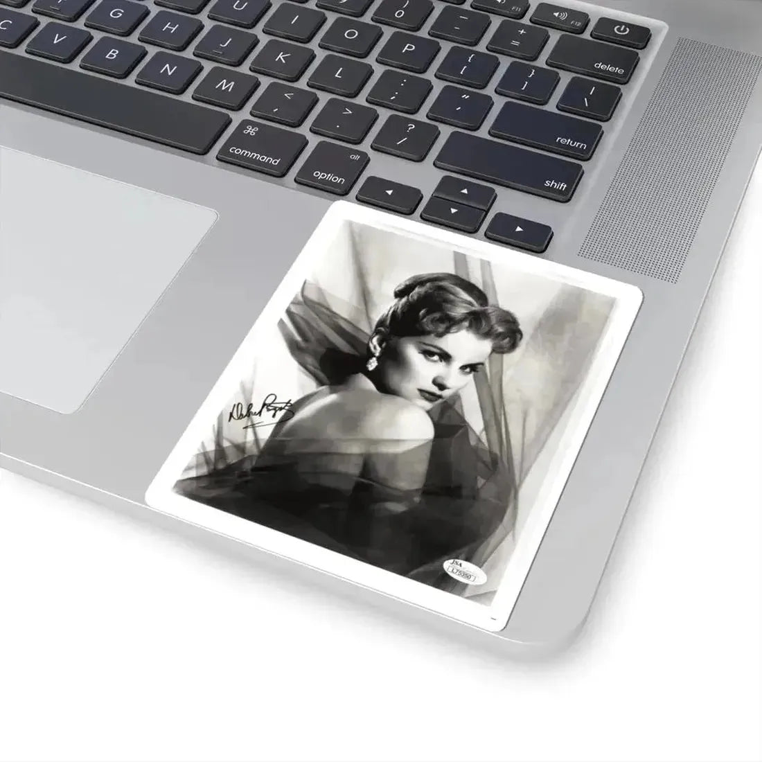 Debra Paget #04 - 8x10 B&W Glamour Portrait Upper Body Bare Shoulders Photo signed 3 (Vintage Female Icon) STICKER Vinyl Kiss-Cut Decal - The Sticker Space