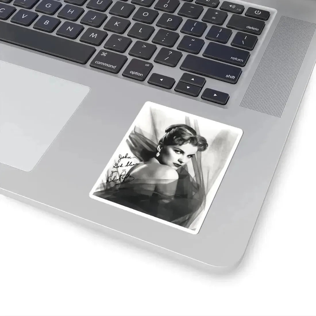 Debra Paget #04 - 8x10 B&W Glamour Portrait Upper Body Bare Shoulders Photo signed (Vintage Female Icon) STICKER Vinyl Kiss-Cut Decal - The Sticker Space