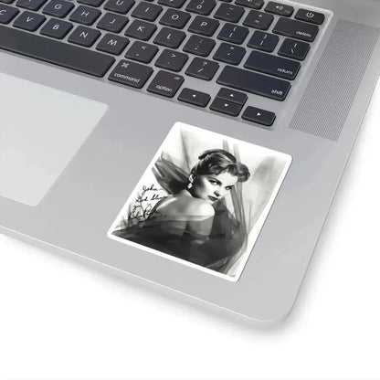 Debra Paget #04 - 8x10 B&W Glamour Portrait Upper Body Bare Shoulders Photo signed (Vintage Female Icon) STICKER Vinyl Kiss-Cut Decal - The Sticker Space