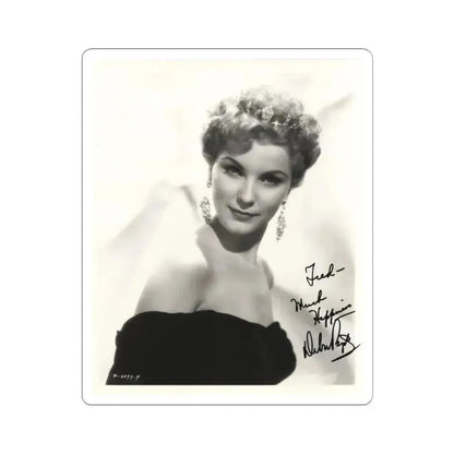 Debra Paget #166 - 8x10 B&W Upper Body Glamour Portrait Late 50's Photo (Vintage Female Icon) STICKER Vinyl Kiss-Cut Decal 3 Inch White - The Sticker Space