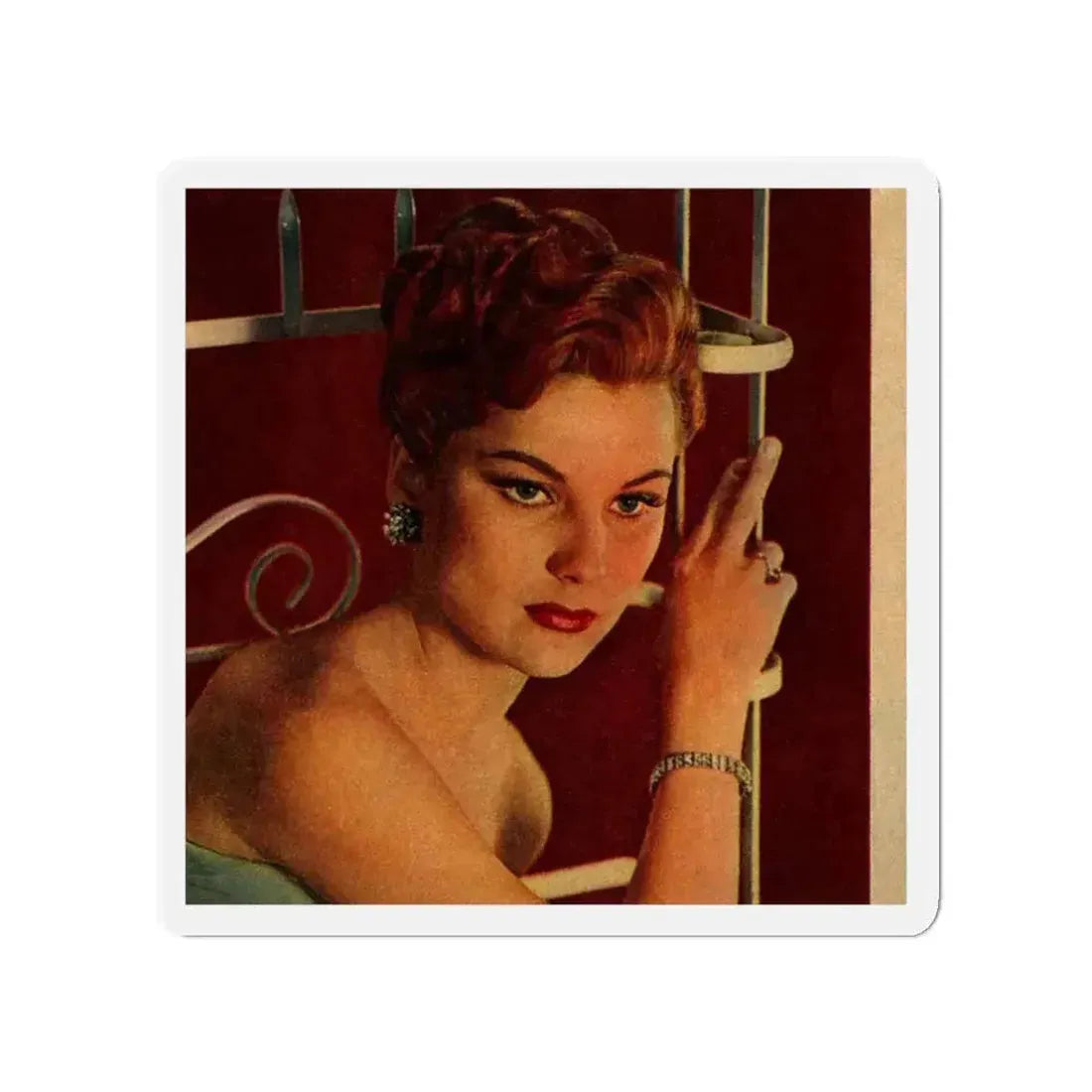 Debra Paget #305 (Vintage Female Icon) Refrigerator Magnet 3 Inch Die-Cut - The Sticker Space