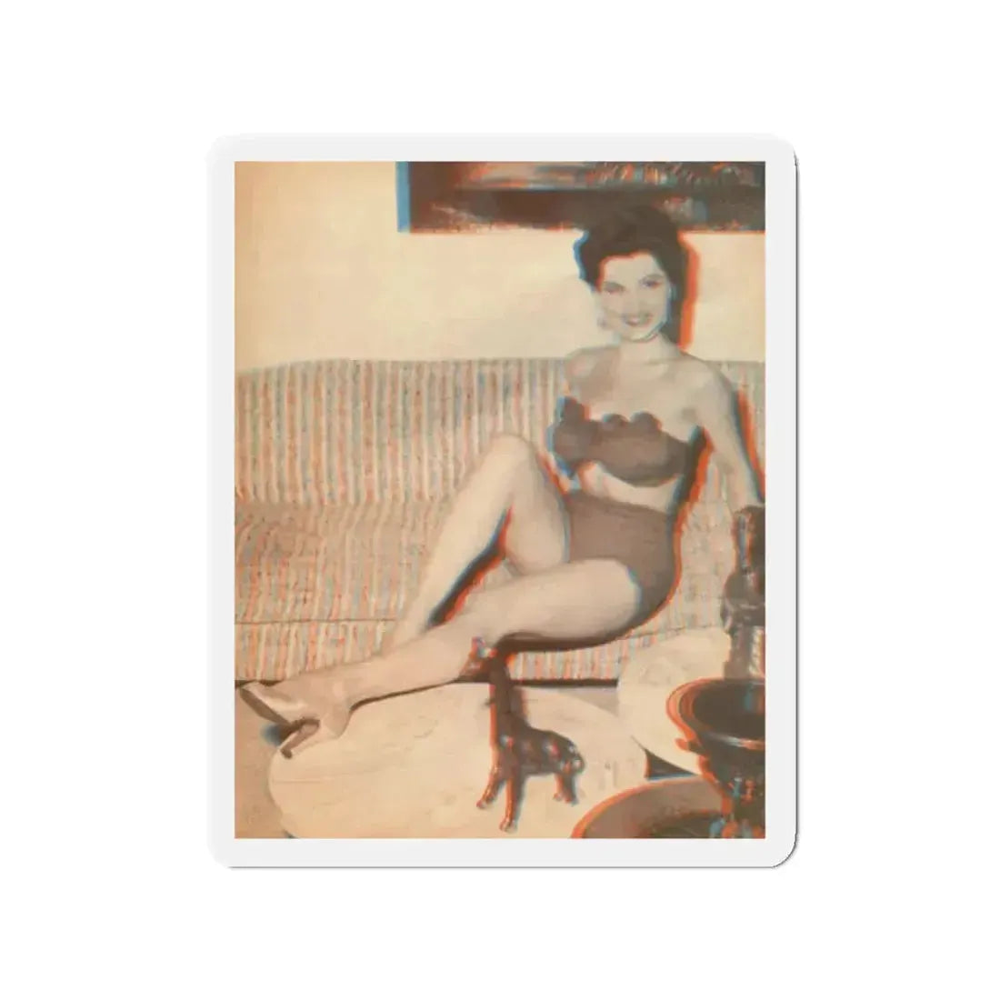 Debra Paget #325 (Vintage Female Icon) Refrigerator Magnet 2 Inch Die-Cut - The Sticker Space