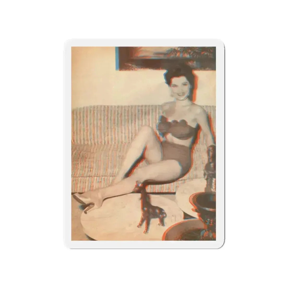Debra Paget #325 (Vintage Female Icon) Refrigerator Magnet 3 Inch Die-Cut - The Sticker Space