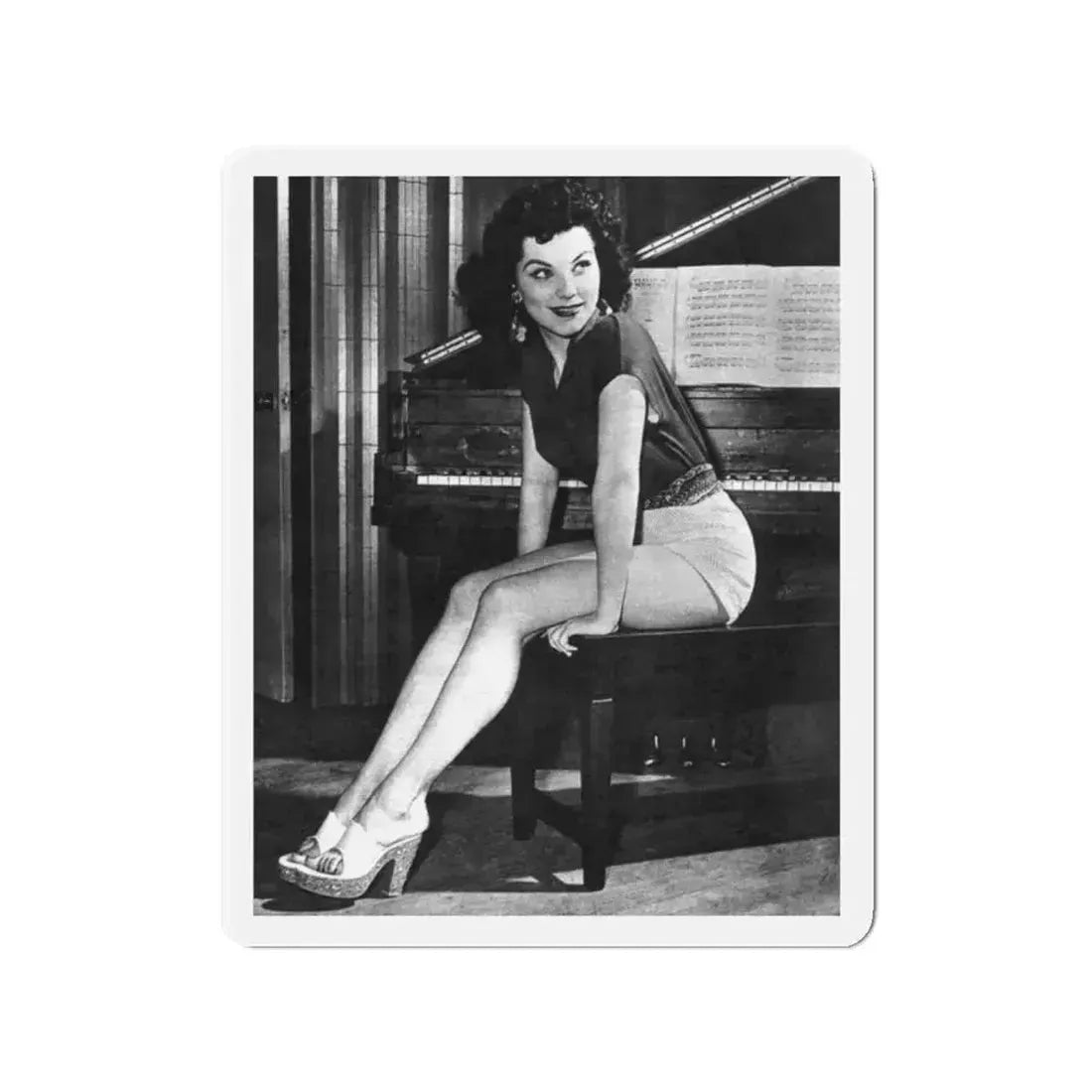 Debra Paget #363 (Vintage Female Icon) Refrigerator Magnet 2 Inch Die-Cut - The Sticker Space