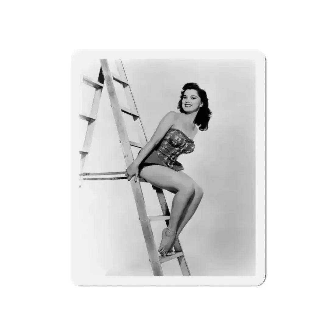 Debra Paget #377 3 (Vintage Female Icon) Refrigerator Magnet 5 Inch Die-Cut - The Sticker Space