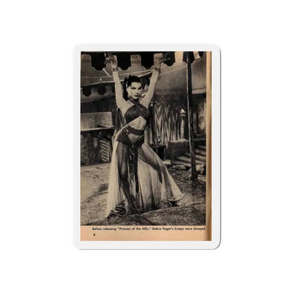 Debra Paget #413 - Show Mag. '55 - 1 B&W Photo (Vintage Female Icon) Refrigerator Magnet 5 Inch Die-Cut - The Sticker Space