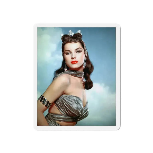 Debra Paget #421 - 8x10 Color Glamour Promo Photo Re-Print for ''Princess Of The Nile'' '54 2 (Vintage Female Icon) Refrigerator Magnet 6 Inch Die-Cut - The Sticker Space