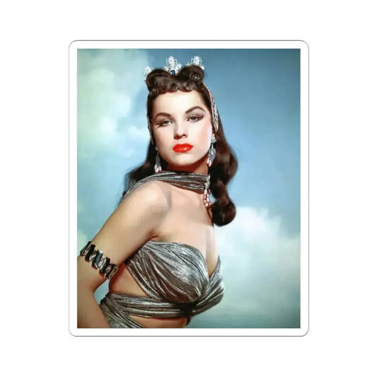 Debra Paget #421 - 8x10 Color Glamour Promo Photo Re-Print for ''Princess Of The Nile'' '54 2 (Vintage Female Icon) STICKER Vinyl Kiss-Cut Decal 2 Inch White - The Sticker Space