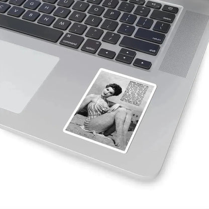 Debra Paget #441 - B&W Mag. Scan (Vintage Female Icon) STICKER Vinyl Kiss-Cut Decal - The Sticker Space