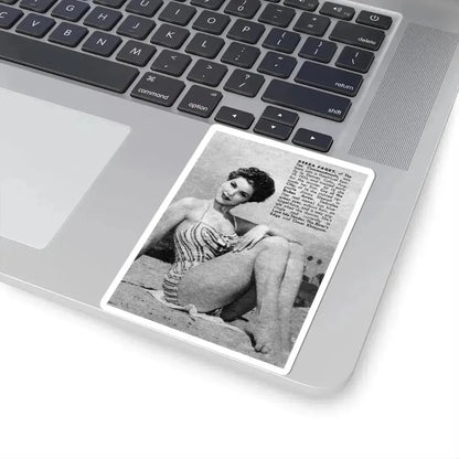 Debra Paget #441 - B&W Mag. Scan (Vintage Female Icon) STICKER Vinyl Kiss-Cut Decal - The Sticker Space