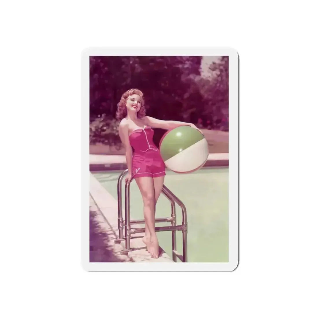 Debra Paget #448 2 (Vintage Female Icon) Refrigerator Magnet 5 Inch Die-Cut - The Sticker Space