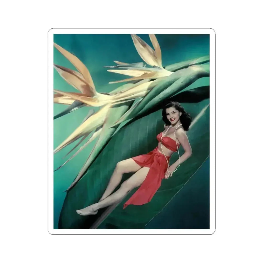 Debra Paget #456 2 (Vintage Female Icon) STICKER Vinyl Kiss-Cut Decal 4 Inch White - The Sticker Space