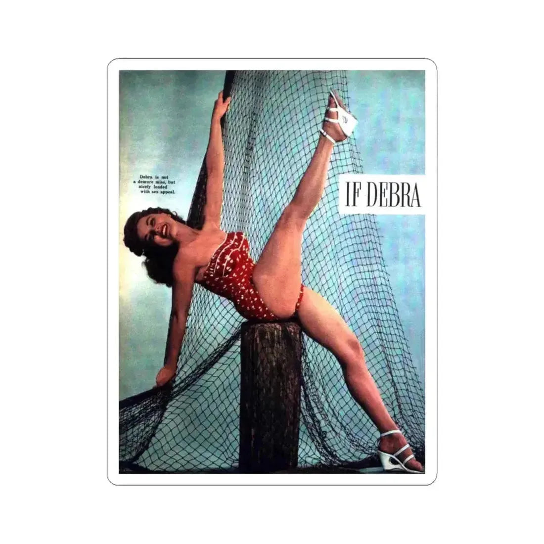 Debra Paget #480 (Vintage Female Icon) STICKER Vinyl Kiss-Cut Decal 6 Inch White - The Sticker Space