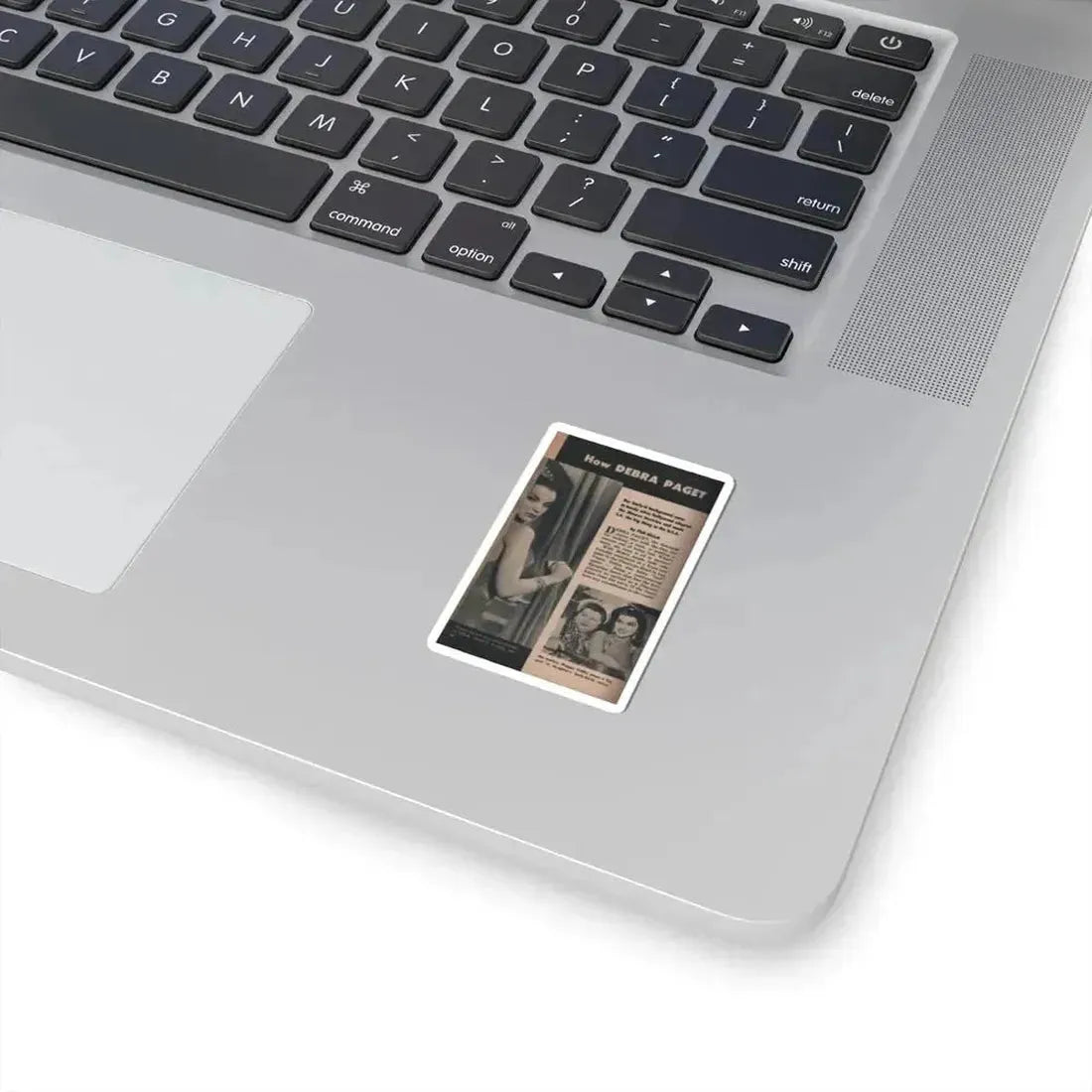 Debra Paget #484 - Pages 88 Pages 1 of 6 with, Debbie+2 B&W Photos, Headline & Article from Scope Digest Mag. Nov. '55 (Vintage Female Icon) STICKER Vinyl Kiss-Cut Decal - The Sticker Space