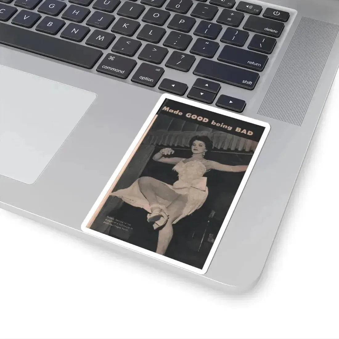 Debra Paget #484 - Pages 89 Pages 2 of 6 with, Debbie+1 B&W Photo, Headline from Scope Digest Mag. Nov. '55 (Vintage Female Icon) STICKER Vinyl Kiss-Cut Decal - The Sticker Space