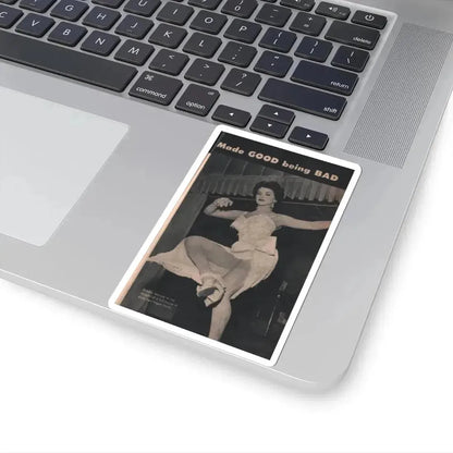 Debra Paget #484 - Pages 89 Pages 2 of 6 with, Debbie+1 B&W Photo, Headline from Scope Digest Mag. Nov. '55 (Vintage Female Icon) STICKER Vinyl Kiss-Cut Decal - The Sticker Space