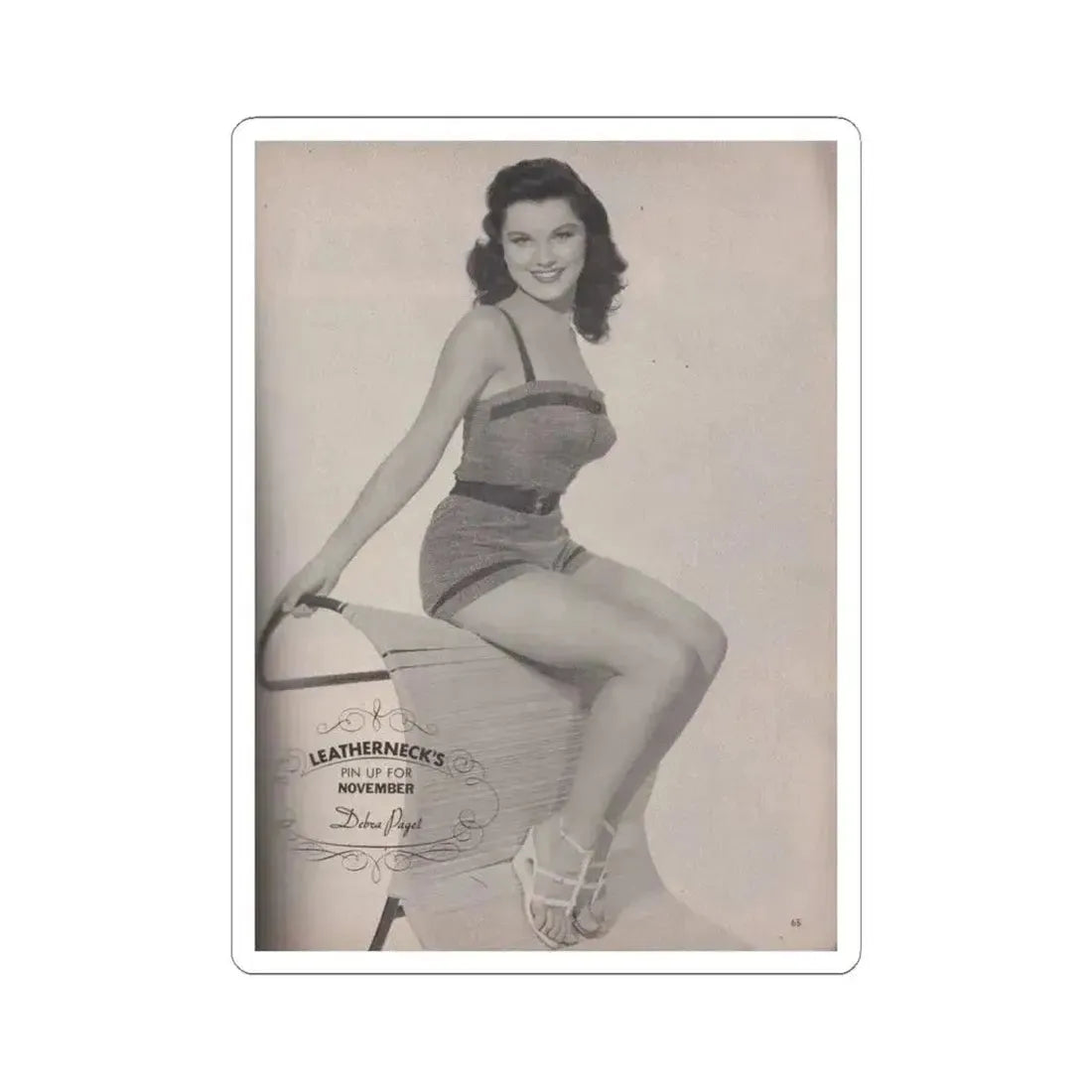 Debra Paget #504 (Vintage Female Icon) STICKER Vinyl Kiss-Cut Decal 4 Inch White - The Sticker Space