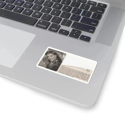 Debra Paget #517 - Small Magazine Clipping B&W Photo & Article from Mid 50's (Vintage Female Icon) STICKER Vinyl Kiss-Cut Decal - The Sticker Space