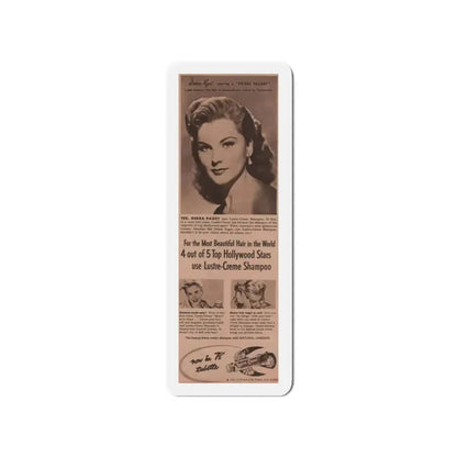 Debra Paget #520 - Magazine Clipping Shampoo Add Circa 50's (Vintage Female Icon) Refrigerator Magnet 3 Inch Die-Cut - The Sticker Space