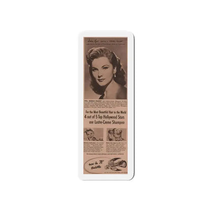 Debra Paget #520 - Magazine Clipping Shampoo Add Circa 50's (Vintage Female Icon) Refrigerator Magnet 5 Inch Die-Cut - The Sticker Space