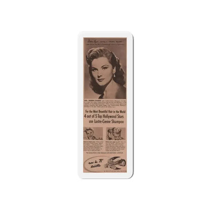 Debra Paget #520 - Magazine Clipping Shampoo Add Circa 50's (Vintage Female Icon) Refrigerator Magnet 6 Inch Die-Cut - The Sticker Space